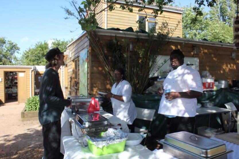 Caterers at a food event