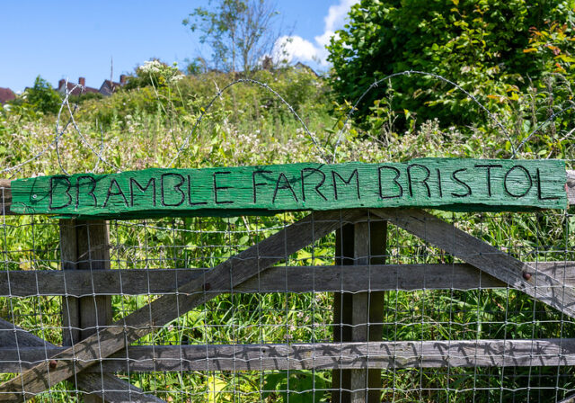 Bramble Farm sign