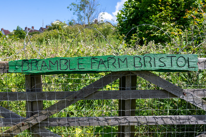 Bramble Farm sign